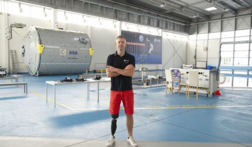 John McFall spricht auf der OTWorld 2024 über seinen Wunsch, ein Astronaut zu sein. (Foto: OTW)