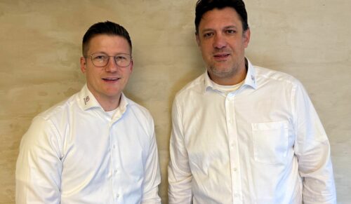 Toni Röschmann (links) und Tim Raab (rechts) bilden die Doppelspitze der Geschäftsführung. (Foto: Acriba)
