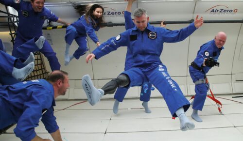 Der Para-Astronaut John McFall testet mit der ESA die Machbarkeit eines Einsatzes im Weltraum. (Foto: ESA)