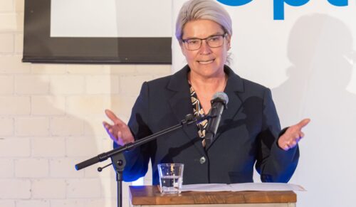 Verleihung des „GesundheitsProfi 2025“ im Rahmen der Netzwerkveranstaltung GP100 am 8. April 2025 in Berlin. (Foto: Markus Nass)