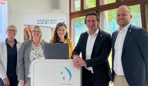 V.l.: Iris Becker, Karin Glund, Anja Faber-Drygala, Dr. Christian Gentner, Dominik Schindelar (Foto: Sani Aktuell)