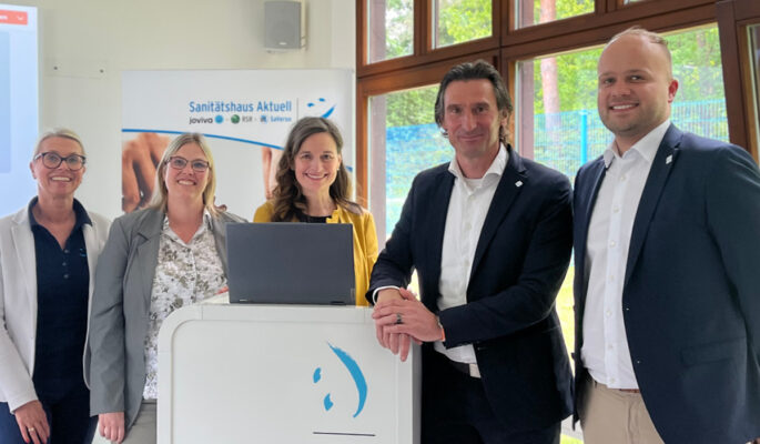 V.l.: Iris Becker, Karin Glund, Anja Faber-Drygala, Dr. Christian Gentner, Dominik Schindelar (Foto: Sani Aktuell)