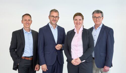 V.l.n.r.: Marko Stritzke, Harald Meyer, Stefanie Range und Andreas Brandes (Foto: Ludwig Bertram GmbH)