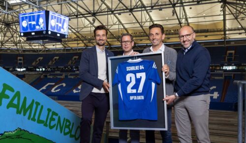 Kooperieren für weitere zwei Jahre: Schalke 04 und Opta Data. (Foto: Schalke 04)