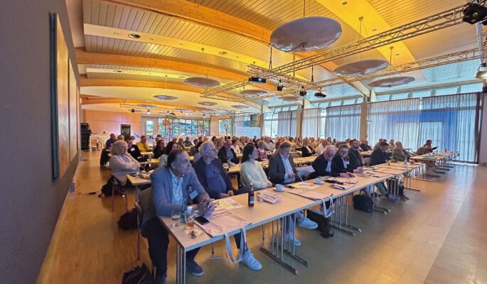 Der Blick ins Publikum beim Bequemschuhsymposium 2025 in Zeulenroda. (Foto: Berkemann)