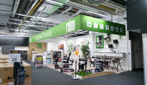 So sieht das Shop-in-Shop-Konzept von Rahm beim Elektronikanbieter Media Markt in Düren aus.  (Foto: Rahm)