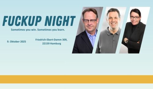 Die erste FuckUp Night findet am 9. Oktober in Hamburg statt. (Foto: GesundheitsProfi)
