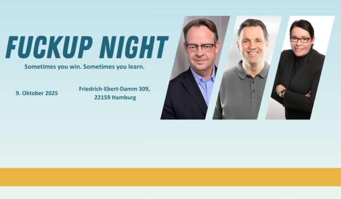 Die erste FuckUp Night findet am 9. Oktober in Hamburg statt. (Foto: GesundheitsProfi)