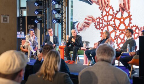 v.l.: Sebastian Messerschmidt (Moderator), Ulf Doster, Prof. Dr. Jochen Werner, Prof. Dr. Thomas Druyen, Mario Melle, Dr. Christian Gentner (Foto: Sanitätshaus Aktuell AG)