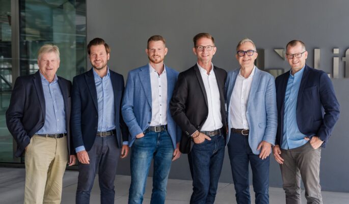 V.l.n.r.: Stefan Seick, Maximilian Seick, Dominique Seick, Joachim Geiger, Hartmut Bulling, Christoph Seick (Foto: Liftstar GmbH /Foto: Bernd Lehnert)