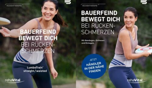 In einer gemeinsamen digitalen Kampagne informieren Bauerfeind und Rehavital Endverbraucher zum Thema Rückenschmerzen. (Foto: Rehavital/Bauerfeind)