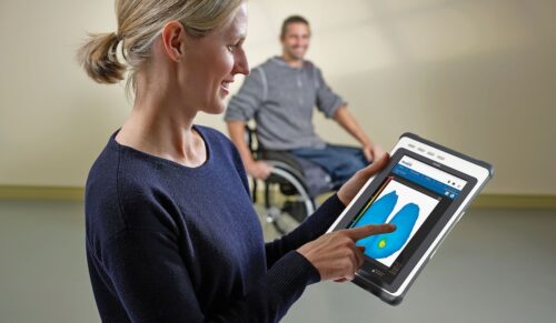 System für die Sitzdruckmessung im Rollstuhl: das Foresite SS Sitzsystem mit dem LX100-Sensor von Xsensor. (Foto: Xsensor)