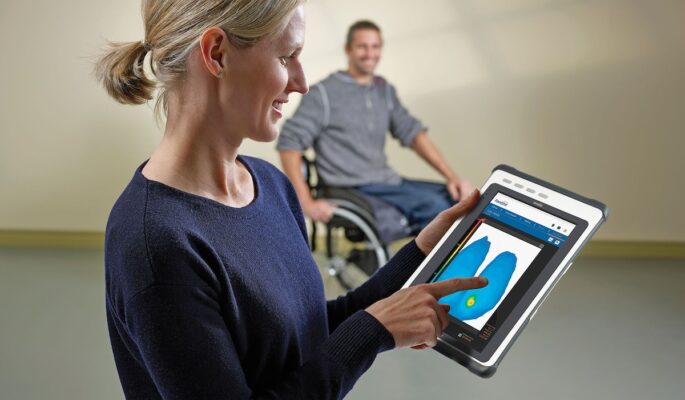 System für die Sitzdruckmessung im Rollstuhl: das Foresite SS Sitzsystem mit dem LX100-Sensor von Xsensor. (Foto: Xsensor)