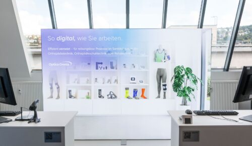 Im TI-Showroom können Heil- und Hilfsmittelerbringer die Telematik-Infrastruktur hautnah erleben. (Foto: Optica)
