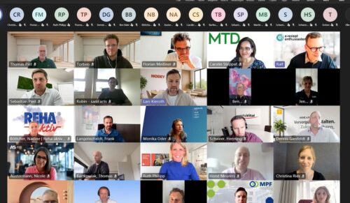 Über 40 Teilnehmende informierten sich über die AG Hilfsmittel der E-Rezept Enthusiasten (Screenshot: E-Rezept Enthusiasten)