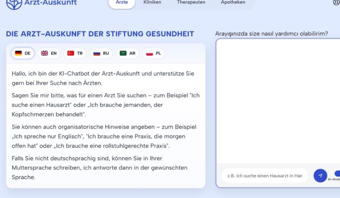 www.arzt-auskunft.de (Screenshot: Redaktion)