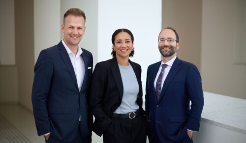 Die Gematik-Geschäftsführung (v.l.n.r.): Dr. Florian Fuhrmann, Brenya Adjei und Florian Hartge (Foto:Gematik)