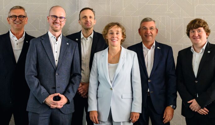 Der neue Aufsichtsrat: (v.l.n.r.) Hans Werner Scherer, Felix Carqueville, Dr. Markus Linnerz, Dr. Sonja Schaible, Jörg Rolf, Bernd Urban (Foto: Sanitätshaus Aktuell AG
