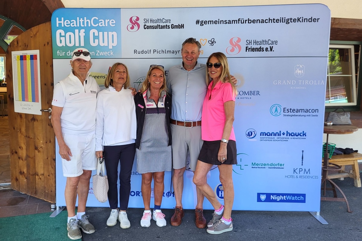 Herbert Jung (v.l.), Sybille Beckenbauer, Susanne Hausmann, Steffen Ritschel und Pilar Brehme. (Foto: SH Healthcare Friends)
