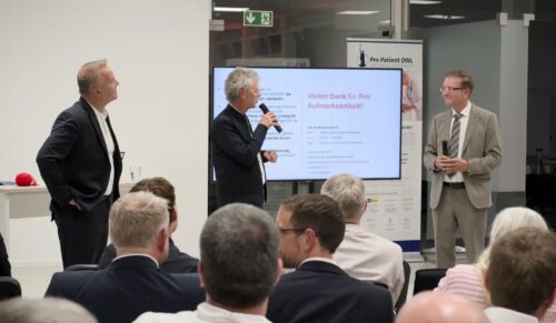 Markus Wendler, Uwe Borchers, Prof. Dr. Wolfgang Greiner (Foto: PVM GmbH Patienten-Versorgung Management)