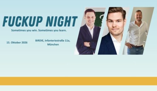 Sebastian Pleil, Julien Kensicki und Lars Kieroth treten bei der kommenden FuckUp-Night in München auf. (Foto: Redaktion)
