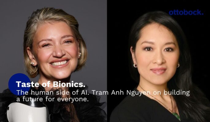 In der ersten Folge der neuen Staffel spricht Sarah de Lagarde mit Tram Anh Nguyen über Resilienz, digitale Bildung und die Bedeutung von Diversität in der KI. (Foto: Ottobock/privat)