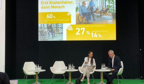 Hannes Niemann, Director Rehacare International, stellte die Ergebnisse des Rehacare Reports vor. (Foto: Redaktion)