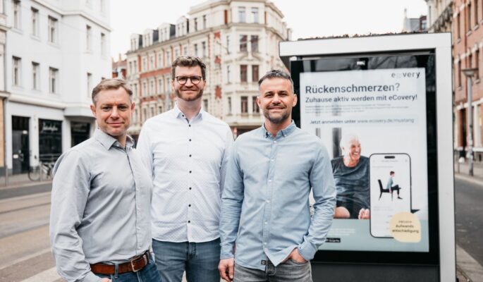 Das Ecovery-Gründerteam (v.l.): Benedict Rehbein, Marcus Rehwald und Dr. med. Alexander Georgi. (Foto: Ecovery)